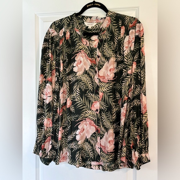 Floral print long sleeve blouse - Picture 1 of 4